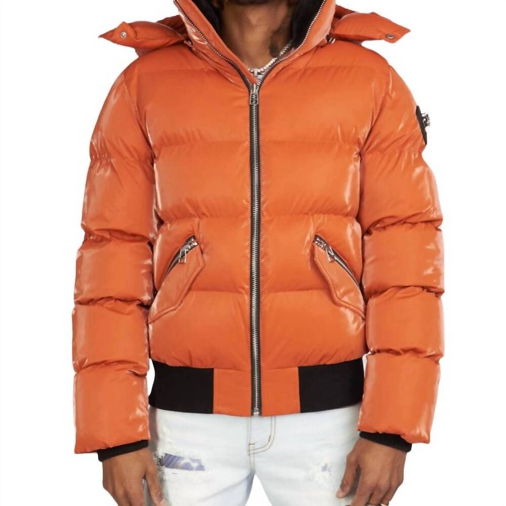 NEW WOODPECKER woody bomber jacket in orange